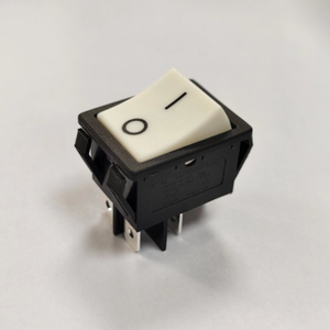 China Best Quality Rocker Switch, 32*25mm, 25A 250V, White Button, ON-OFF, For Welding Machine